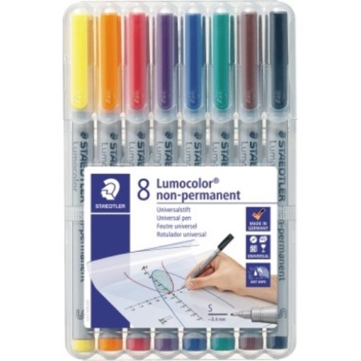 STAEDTLER Folienschreiber Lumocolor 311 WP8 0,4mm sortiert 8 St./Pack.