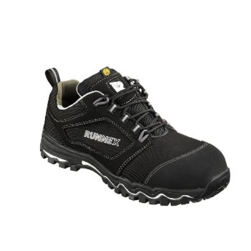 RUNNEX® S3S-ESD-Sicherheitshalbschuhe LightStar schwarz/weiß/grau 5322 Gr.43