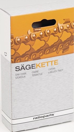 Ersatzkette Schienen-L.45cm Treibgliederstärke 1,6mm, 66 St.RATIOPARTS Profi Sägekette · Halbmeißel-Kette mit abgerundeten Schneidzähnen · ohne Sicherheitsglied, für eine höhere Schnittleistung · bitte beachten Sie unbedingt die Montage- und Sicherheitshi