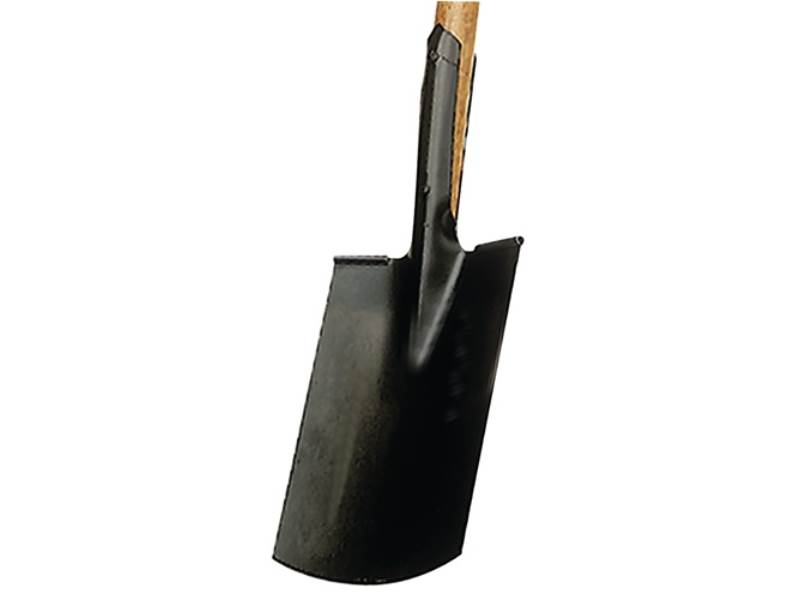 KRUMPHOLZ 5803 Bauspaten  285 x 185 / 180 mm Größe 2  mit Trittschutz und T-Stie