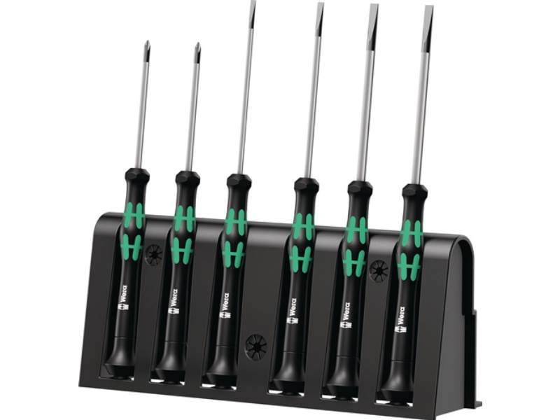 WERA 05118150001 Feinmechanikerschraubendreher-Satz 2035/6 A 6 teilig Schlitz /