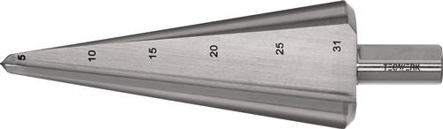 TECWERK 2000862037 Blechschälbohrer Bohrber.5-31mm HSS Gesamt-L.103mm Z.2 TECWER