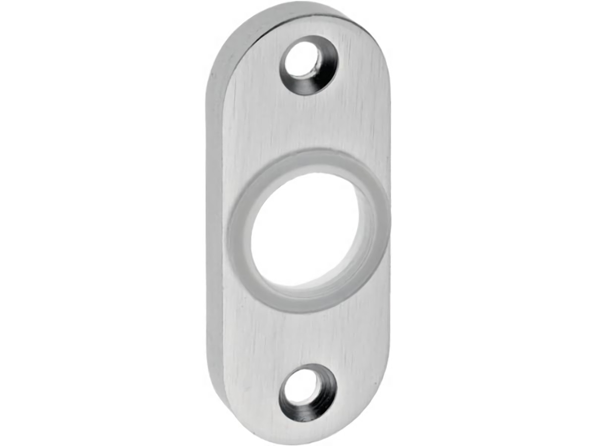 EDI Drückerrosette 3392/0000 Aluminium F1 Schildstärke 8 mm rund oval