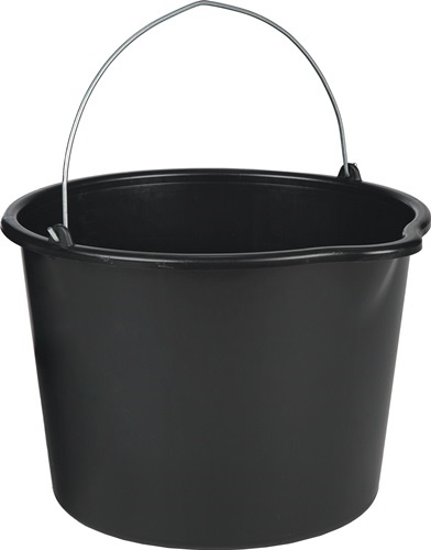 JOPA 1102007 Baueimer  20 l mit Tülle schwarz Polyethylen
