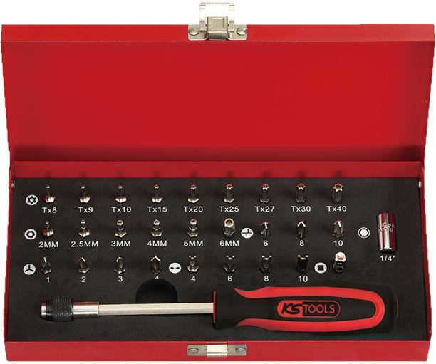 KS Tools 911.2029 1/4'' CLASSIC Bit-Satz, 29-tlg.
