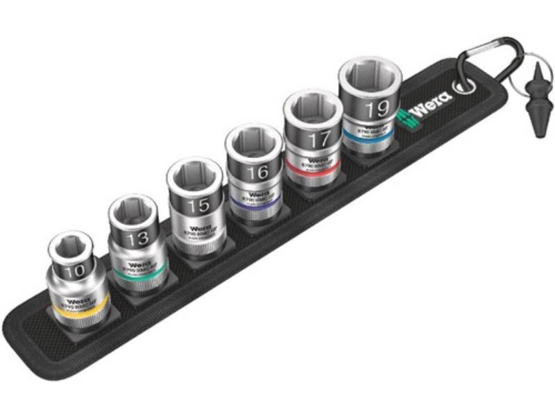 WERA 05003995001 Steckschlüssel-Satz Belt C 1 Zyklop 7-teilig 1/2 '' 10 - 19 mm