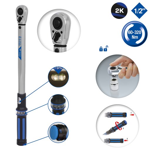 Brilliant Tools  BT141910 1/2 Drehmomentschlüssel  60 - 320 N