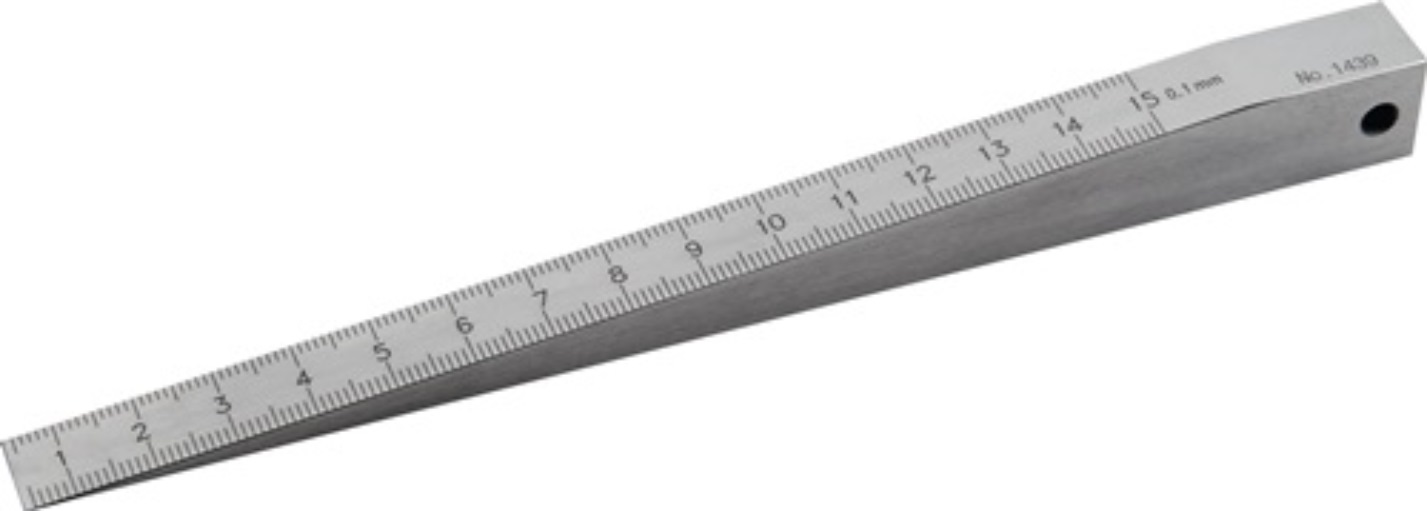 Messkeil 0,5-11 mm Stahl Ablesung 0,1 mm Kontrollieren von Spaltmaßen