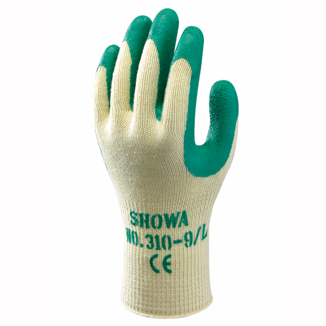SHOWA® 310 Grip Green 11 / XXL PE, BW, Latex, weiß-grün Handschuh