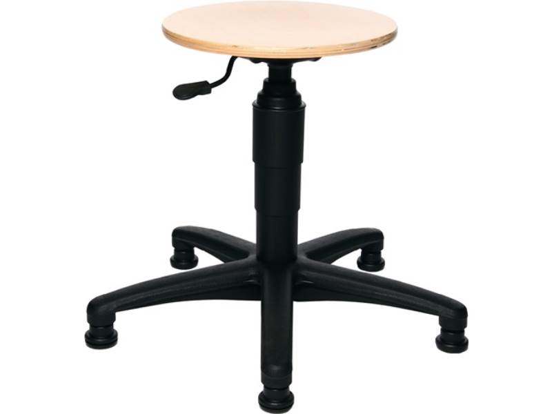 TOPSTAR 72260   HO 1 G Drehhocker  mit Bodengleitern Buche natur Sitzhöhenverste