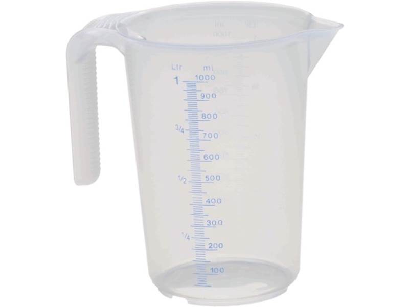 3301 Messbecher 1 l  PP transparent · mit 2 Skaleneinteilungen