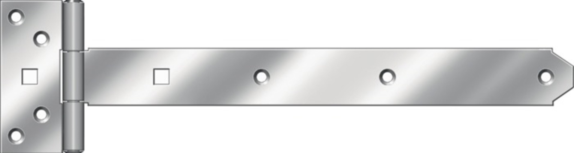 HOHAGE 243048 Kreuzgehänge Nr. 124 L.300xB.34xStärke 2,8 mm Edelstahl gestrahlt