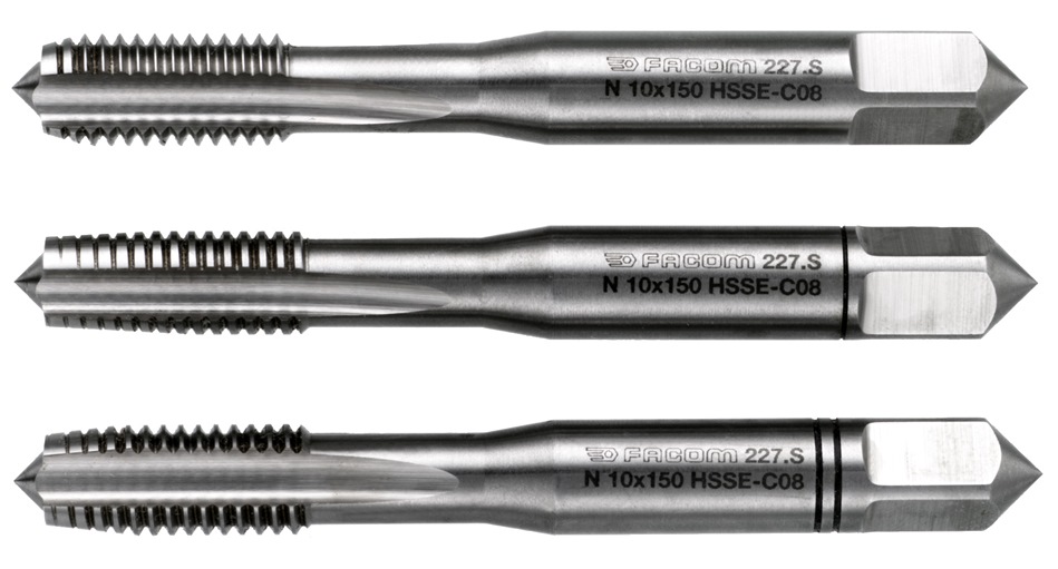 Facom 227.S7X100T2 Hochleistungsgewindebohrer M7 2-tlg