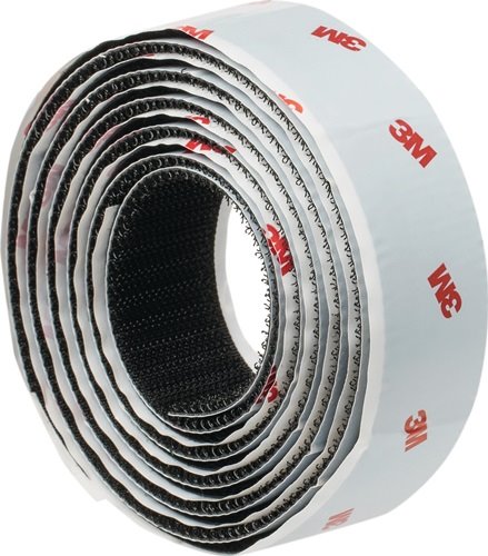 3M 7100123266 Haken- und Schlaufenband SJ352B schwarz Länge 1,25 m Breite 25 mm
