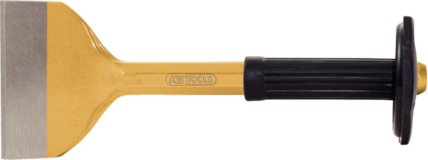 KS Tools 162.0181 Fugenmeißel mit Handschutzgriff, flach oval, 50mm