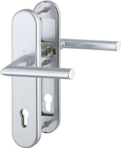HOPPE 3666369 Schutzgarnitur Stockholm 1140/3331/3410 Aluminium F1 92 mm 66-76 m
