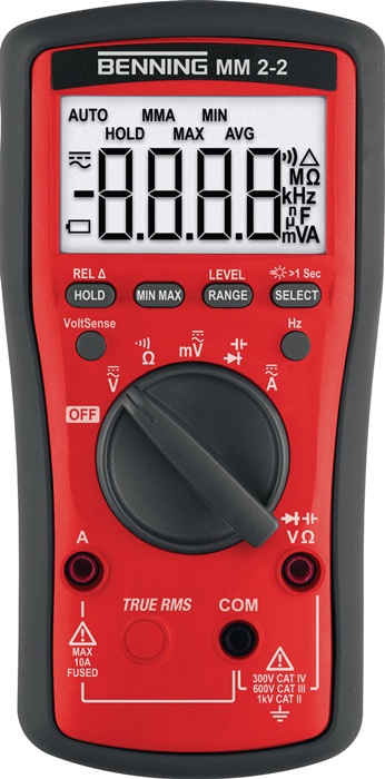 BENNING 044692 Multimeter MM 2-2 0,01 mV  600 V AC/DC TRUE RMS