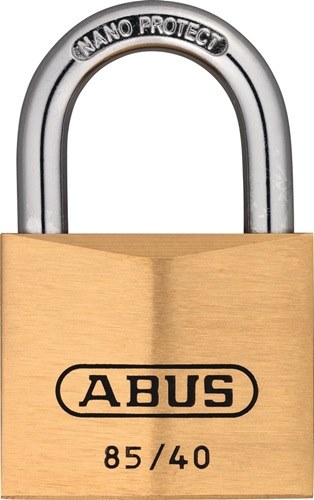 ABUS 80630 Zylindervorhangschloss 85/40 Schlosskörperbreite 40 mm Messing versch