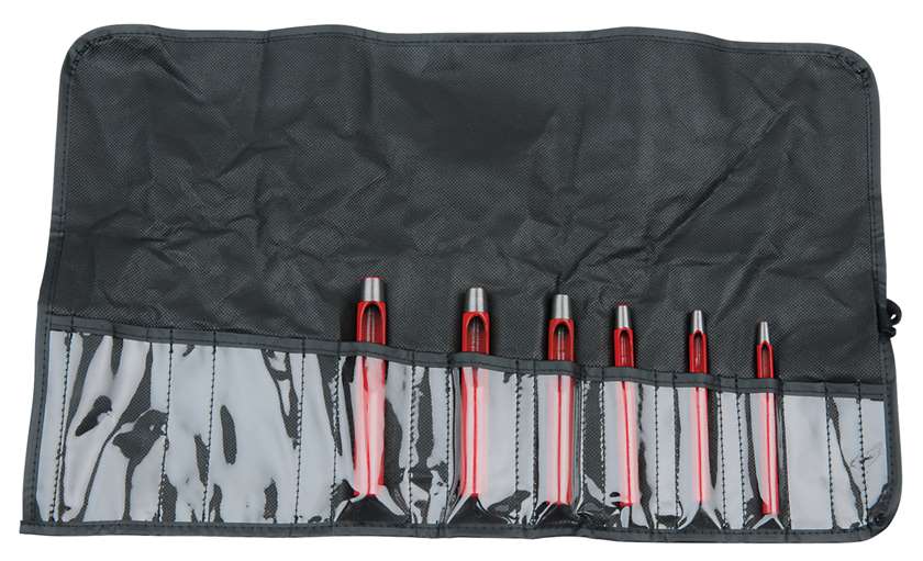 KS Tools 129.2113 Rundlocheisen-Satz, 6-tlg.