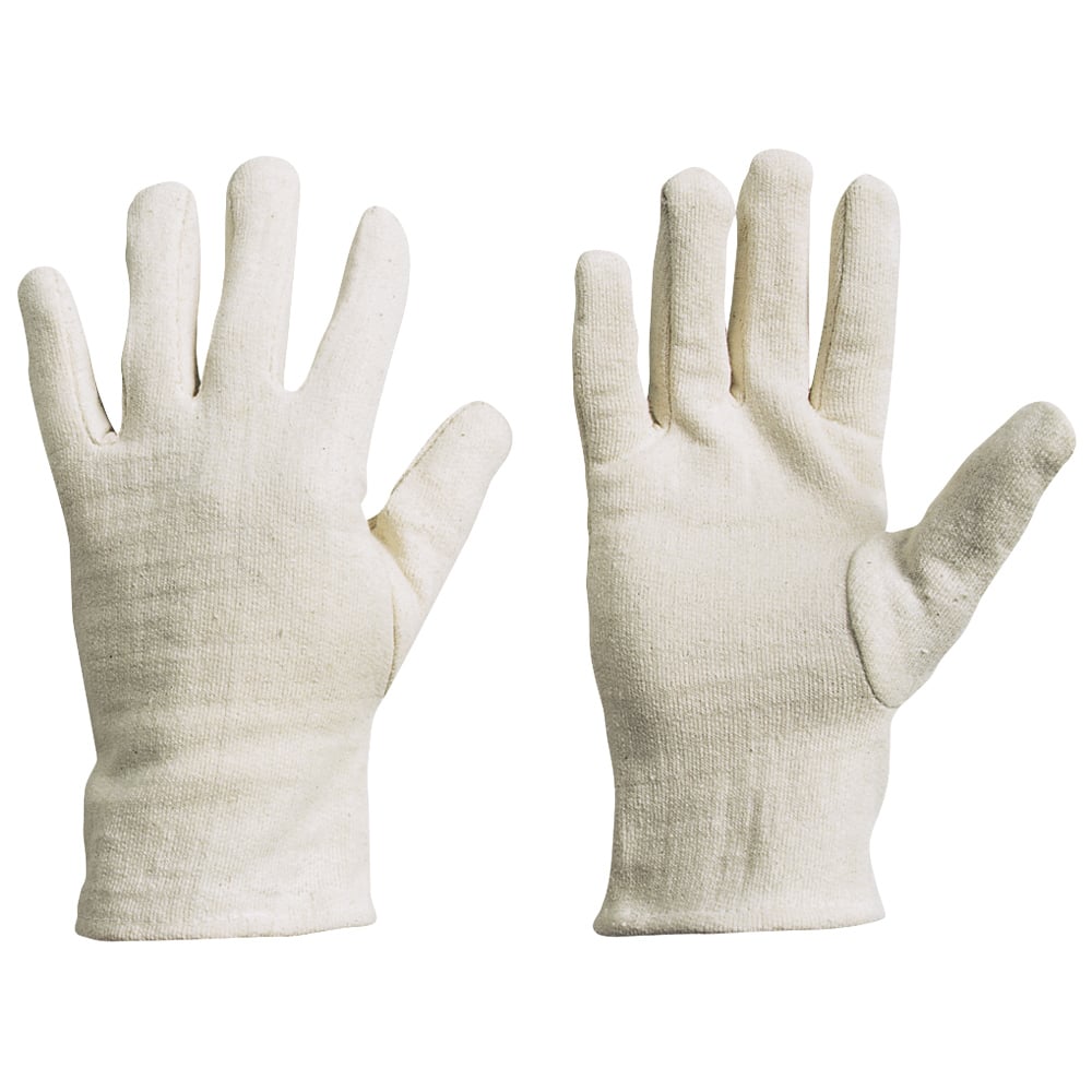 Gr .10 *URUMCHI* GOODJOB® HANDSCHU weiß *URUMCHI* GOODJOB® COTTON JERSEY GLOVES