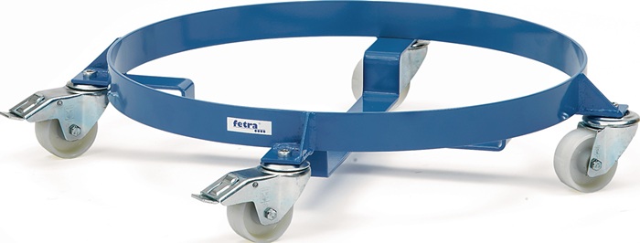 FETRA 1360 Fassroller  Stahl offen Innen-Ø 610 mm brillantblau, RAL 5007 60/200
