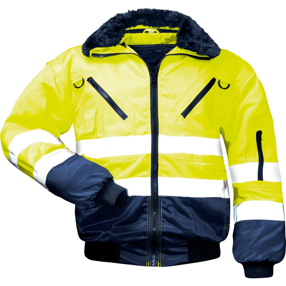 Gr .4XL (70/72) *GUNNAR* WARNSCHUTZ-PILOTJACKE gelb *GUNNAR* HIGH VIS PILOT JACK