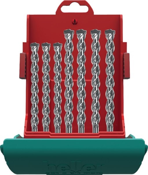 HELLER 16315 Hammerbohrer-Satz MAXXBOX Bionic Pro SDS-plus 7-teilig SDS-plus Kun