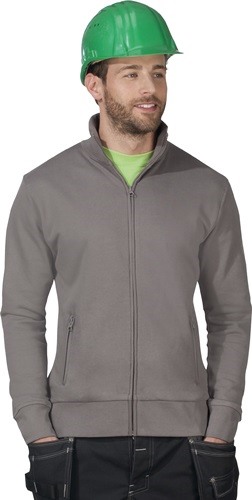 Men´s Sweatjacke Gr.XXL steel grey PROMODORO 100% Baumwolle (gekämmt), ca. 320 g/m² · modern geschnitten · 3-fädige Sweatware · flauschige angeraunte Innenseite · verstärkte Schulternähte · Elastanbündchen · 60 °C waschbar · strapazierfähig · formbeständi