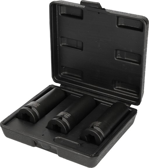 KS Tools 515.0605 1/2'' Spezial-Kraft-Stecknuss-Satz für geschraubte Spurplatten