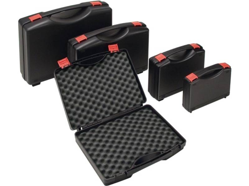 TEKNO 2019 SCHW/ROT Kunststoffkoffer L450xB360xH140 mm PP 1 Griff m. Schaumstoff