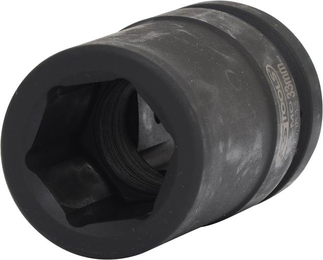 KS Tools 515.1833 1'' Sechskant-Kraft-Stecknuss, lang, 33mm