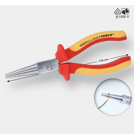 Brilliant Tools  BT068015 VDE Rundzange, 172 mm