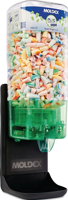 MOLDEX 787001 Gehörschutzspender PlugStation TouchFree mit Füllung Spark Plugs (