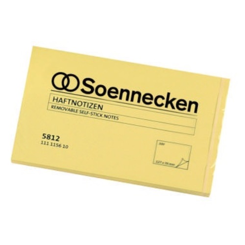 Soennecken Haftnotiz 5812 127x76mm 100Blatt gelb