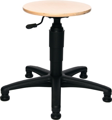 TOPSTAR 72260   HO 1 G Drehhocker  mit Bodengleitern Buche natur Sitzhöhenverste