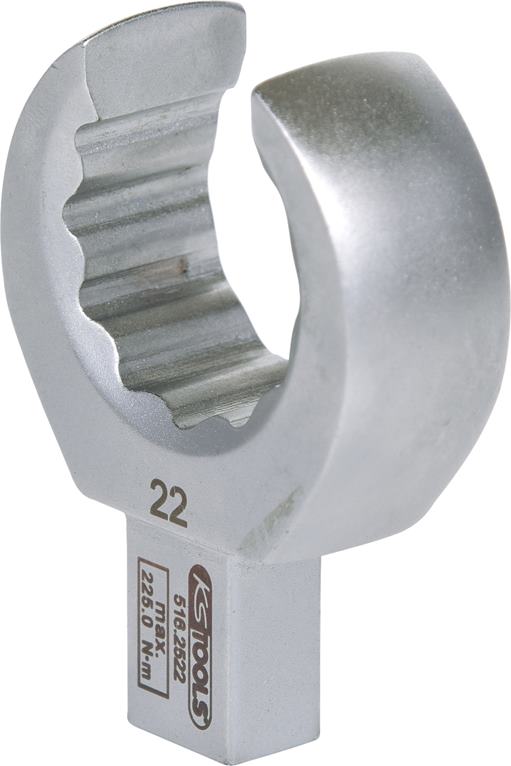 KS Tools 516.2522 9x12mm Einsteck-Ringschlüssel offen, 22mm