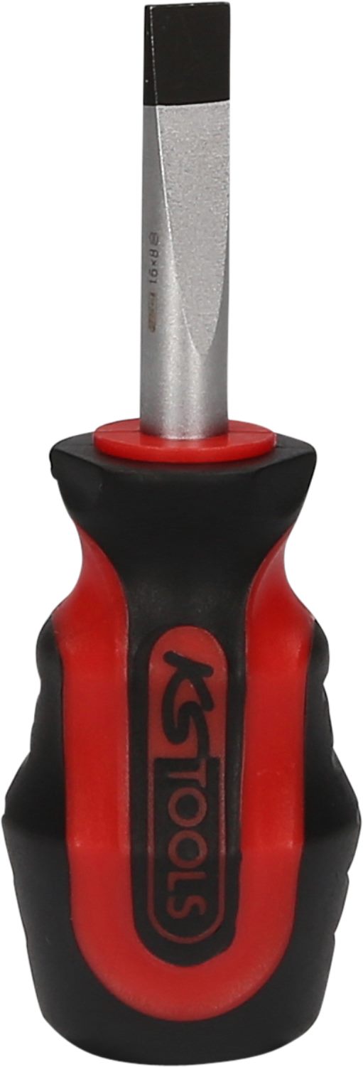 KS Tools 159.1124 ERGOTORQUEplus Schlitz-Schraubendreher, kurz, 8mm