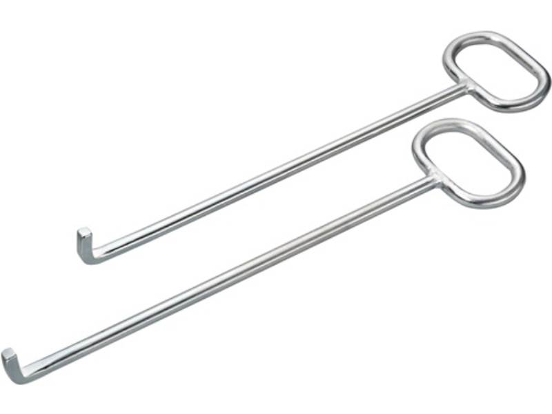 HÄRKE 48001 Kanaldeckelheber  Länge 600 mm mit L-Haken verzinkt