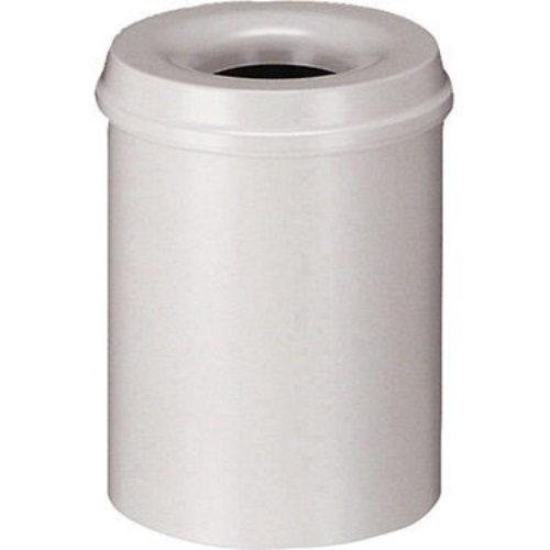 helit Papierkorb H2515482 15l rund Metall lichtgrau
