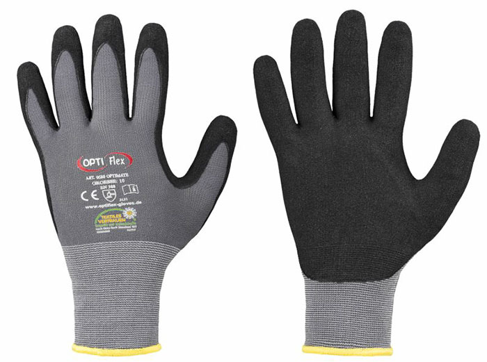 Gr .10 *OPTIMATE* OPTI FLEX®-HANDSCHUHE grau *OPTIMATE* OPTI FLEX® GLOVES