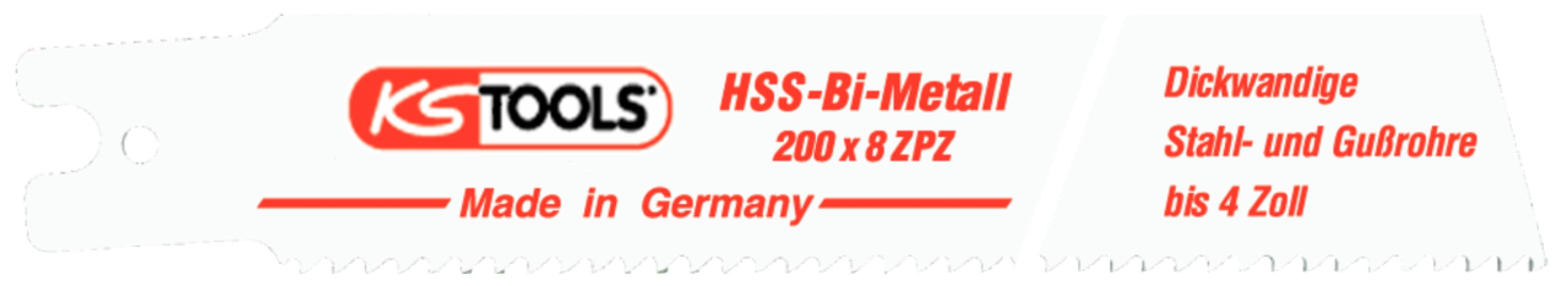 KS Tools 129.4486 Säbelsägeblatt Rems, HSS-Bi-Metall, 200mm, 3,2mm, 5er Pck
