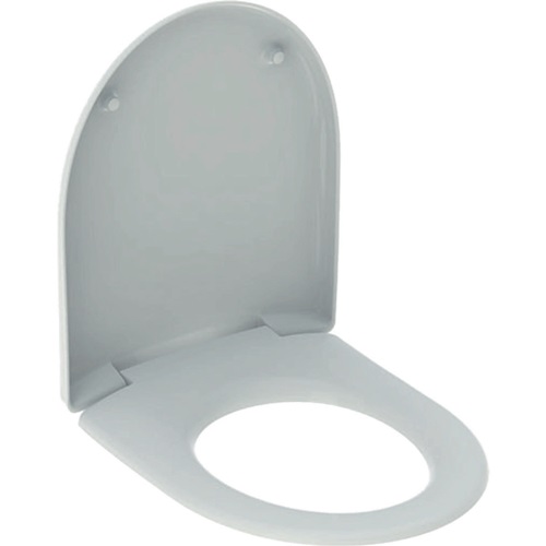 GEBERIT 573010000 WC-Sitz Renova mit Deckel Scharniere: Edelstahl weiß