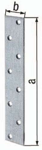 GAH 333904 Flachverbinder  Länge 170 mm Breite 30 mm Stärke 3 mm Stahl sendzimir