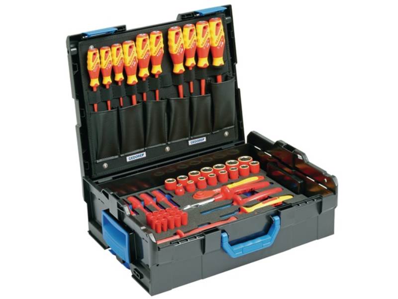 GEDORE 2979063 Werkzeugsortiment  53-teilig in L-BOXX® für Elektriker