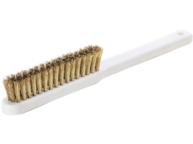 LESSMANN 182162 Feinbürste  Länge 225 mm 0,15 mm Messing gewellt 4-reihig