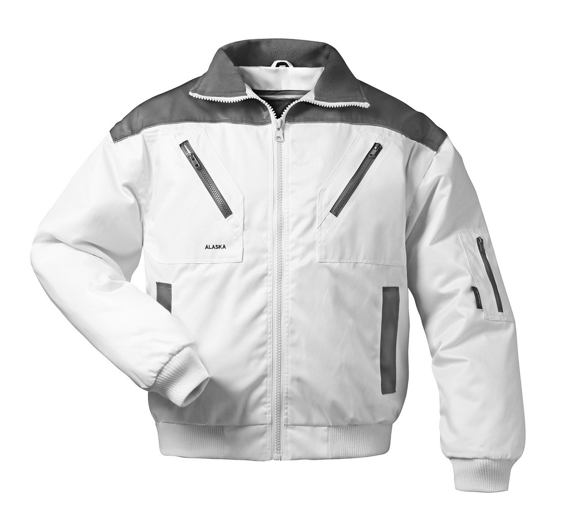 Gr .L (54/56) *HOLLIS* PILOTJACKE weiß *HOLLIS* PILOT JACKET