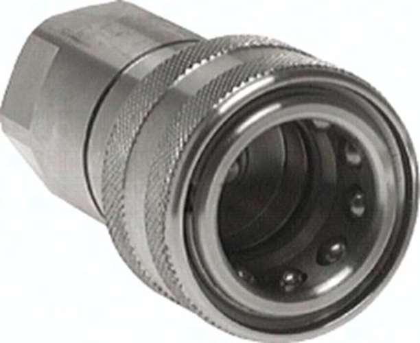 Hydraulikkupplung ISO 7241-1B, Muffe, G 3/8''(IG),Edelstahl VAM 38 ES