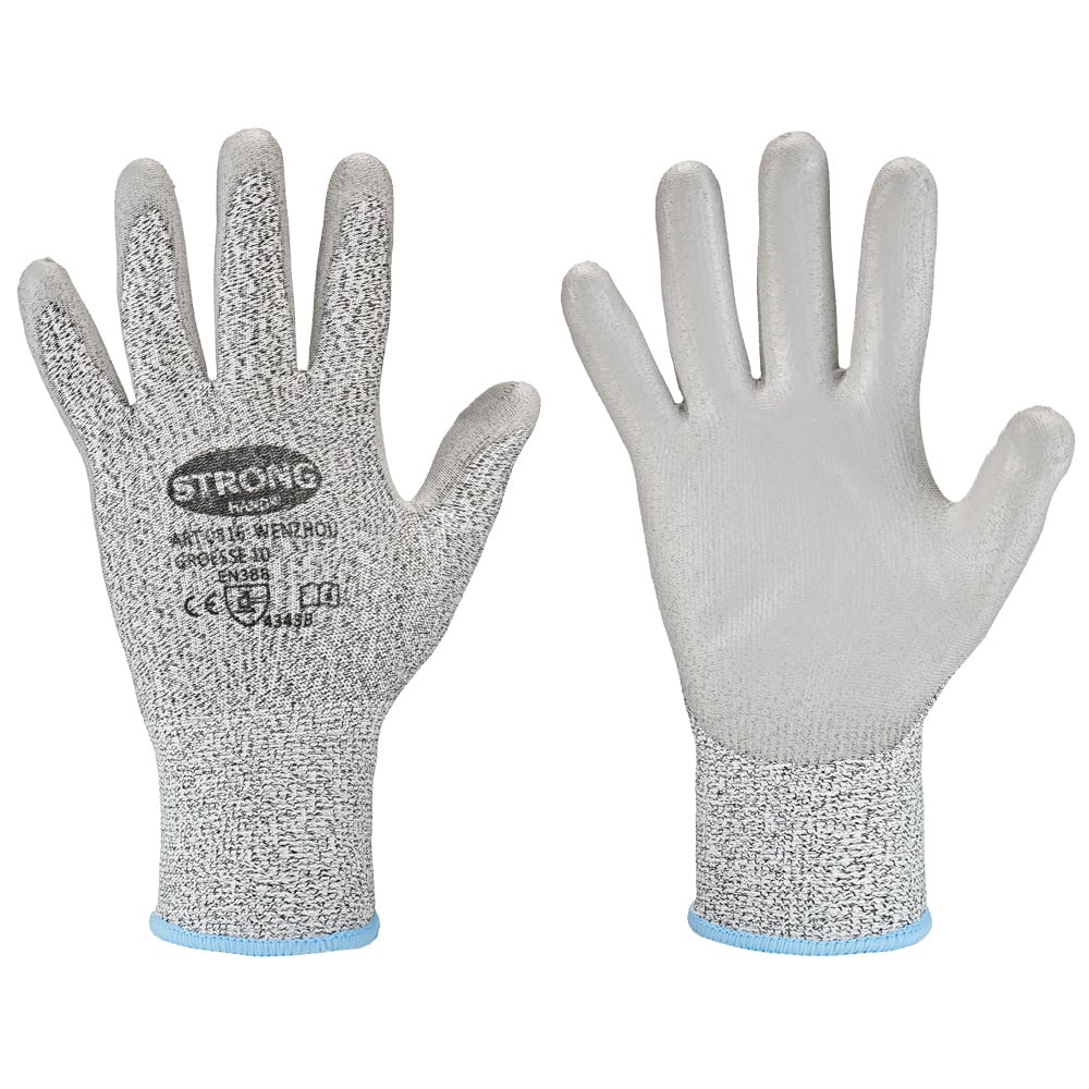 Gr .10 *WENZHOU* STRONGHAND® HANDSCHUHE grau *WENZHOU* STRONGHAND® GLOVES
