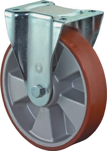 BS ROLLEN L610.B90.125 Schwerlastbockrolle  Rad-Ø 125 mm Tragfähigkeit 450 kg Gu