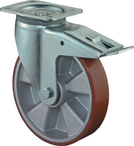 BS ROLLEN L620.B90.125 Schwerlastlenkrolle  Rad-Ø 125 mm Tragfähigkeit 450 kg mi
